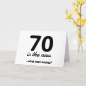 70は新しい…私は何だったことわざ? カード (黄色い花)