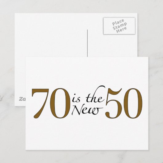 70は新50だ ポストカード (正面/裏面)