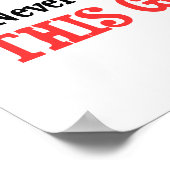 70は決してこんなにいいように見えた ポスター (角)