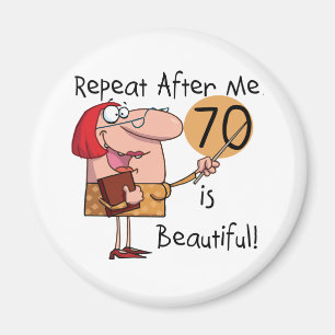70は美しいTシャツおよびギフトです マグネット
