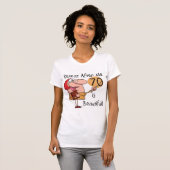 70は美しいTシャツおよびギフトです Tシャツ (正面フル)