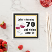 70を回して、それについてワイン スタンダードカクテルナプキン (インサイチュ)