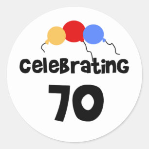 70を祝うこと ラウンドシール