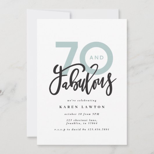 70を誕生日に見せモダンる (正面)