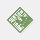 70アイアンゴルファーの毎日のパーティーナプキン スタンダードカクテルナプキン (角)