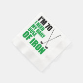 70アイアンゴルファーの毎日のパーティーナプキン 縁ありカクテルナプキン (角)