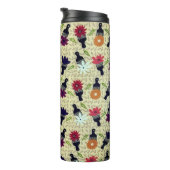 70アフロ・ピックと花 タンブラー (回転右)