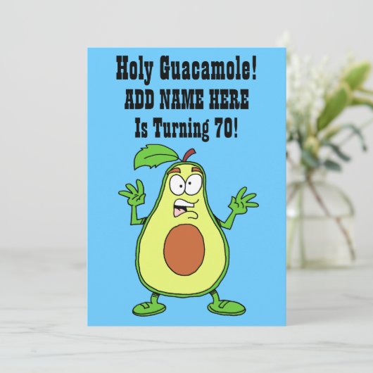 70アボカドを回している神聖なグアカモール 招待状 (スタンド正面)