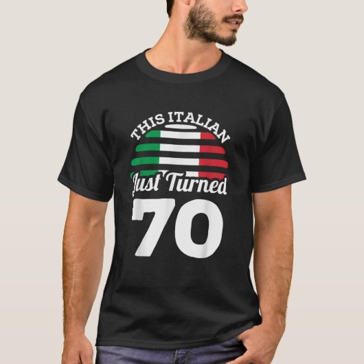 70イイタリアンタリア70誕生日Ga Tシャツ (正面)