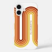 70インスパイアラインアートサンセットレッドオレンジイエローアーチ Case-Mate iPhoneケース (裏面)