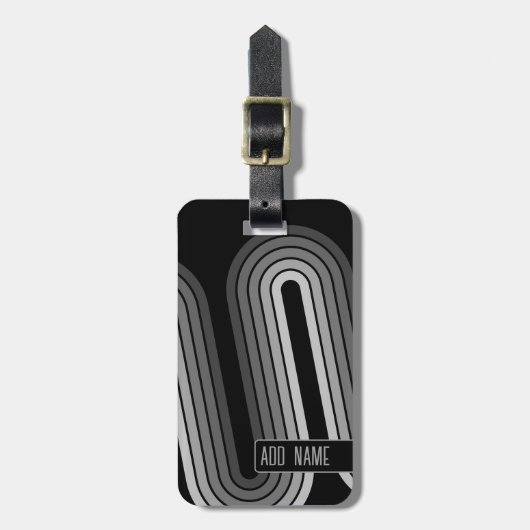 70インスパイア Line Art Shades of Gray and Black ラゲッジタグ (正面縦)