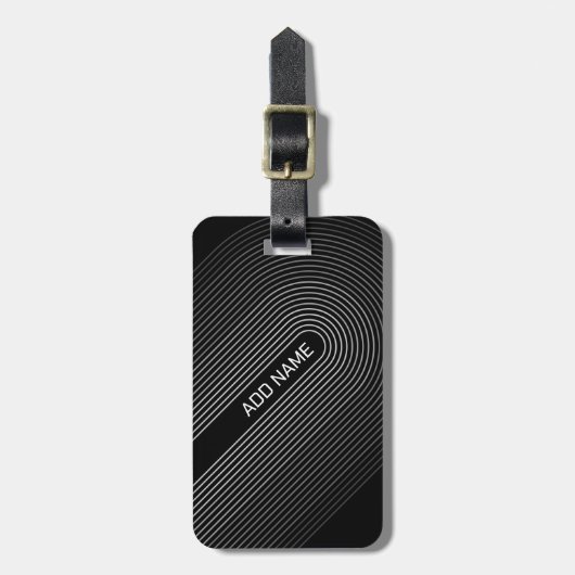 70インスパイア Line Art Shades of Gray and Black ラゲッジタグ (正面縦)