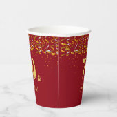 70エレガントとセンセーショナル誕生日オンブルゴーニュ 紙コップ (右)