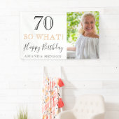 70エレガントSo 70th誕生日写真 横断幕 (インサイチュ)