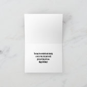 70オーバー・ザ・ヒルハッピーバースデー劇場の看板 カード (内部)