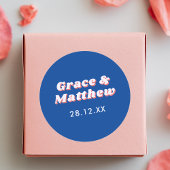 70カスタマイズレトロスタイリッシュ結婚s ラウンドシール