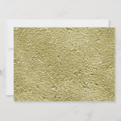 70カスタムthフォトホワイトと金ゴールド 招待状 (裏面)