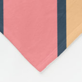 70カラフルs 80sストライプのレトロクラシックストライプ フリースブランケット (角)