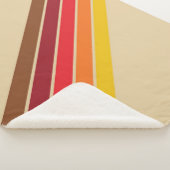 70カラフルs 80sストライプのレトロレーシングストライプ シェルパブランケット (3/4)