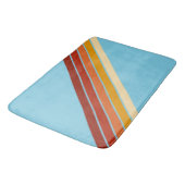 70カラフルs 80sストライプのレトロレーシングストライプ バスマット (アングル)