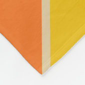 70カラフルs 80sストライプのレトロレーシングストライプ フリースブランケット (角)