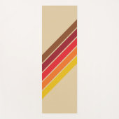 70カラフルs 80sストライプのレトロレーシングストライプ ヨガマット (正面)