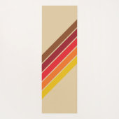 70カラフルs 80sストライプのレトロレーシングストライプ ヨガマット (裏面)