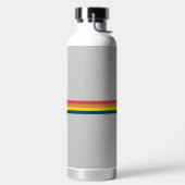 70カラフルs 80sレトロストライプのストライプ ウォーターボトル (左面)