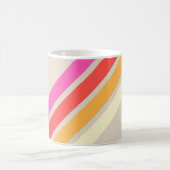 70カラフルs 80sレトロストライプのストライプ コーヒーマグカップ (中央)
