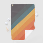 70カラフルs 80sレトロストライプのストライプ ゴルフタオル (インサイチュ)