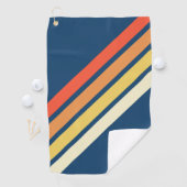 70カラフルs 80sレトロストライプのストライプ ゴルフタオル (インサイチュ)