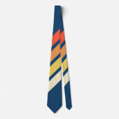70カラフルs 80sレトロストライプのストライプ ネクタイ (正面)