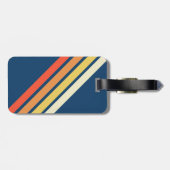 70カラフルs 80sレトロストライプのストライプ ラゲッジタグ (裏面横)