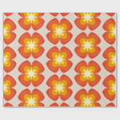 70カラフルs 80sレトロ花柄 ラッピングペーパー (フラット)