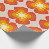 70カラフルs 80sレトロ花柄 ラッピングペーパー (角)