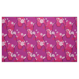 70スタイリッシュsレトロモダンファブリック – Cat kitten Fabric ファブリック