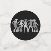 70ズディスコ誕生日 |シルバーグリッターボール コンフェッティ (スモール正面)