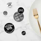 70ズディスコ誕生日 |シルバーグリッターボール コンフェッティ (グループ)