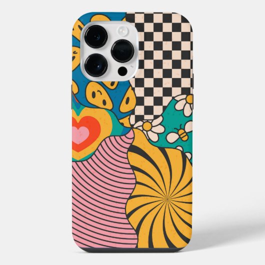 70ズヒッピースタイル iPhoneケース (裏面)