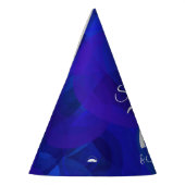 70センセーショナル王室のブルー誕生日 パーティーハット (左)