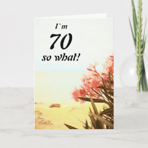 70ソー何シービーチオレアンダーフローラ70th誕生日 カード