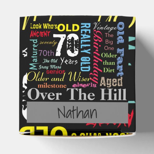 70ハッピーバースデーインaグラフィティスタイル フェイバーボックス (上部)