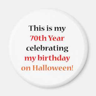 70ハロウィンの誕生日 マグネット