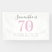 70パーソナライズされたと素晴らしいピモダンンク誕生日 横断幕 (横)