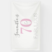 70パーソナライズされたと素晴らしいピモダンンク誕生日 横断幕 (縦)