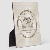 70パーソナライズされた結婚周年記念品 フォトプラーク (側面)