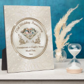 70パーソナライズされた結婚周年記念品 フォトプラーク (側面)