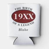 70パーソナライズされた誕生日白の誕生 缶クーラー (正面)