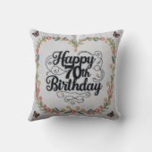 70パーソナライズされた誕生日装飾用クッションA ユニーク クッション (裏面)