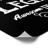 70パーソナライズされた誕生日1951生まれヴィンテージ黒 ポスター (角)